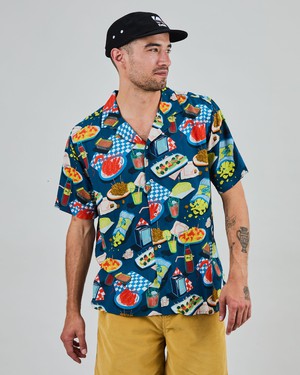 Chiringuito Aloha Shirt Blue from Brava Fabrics