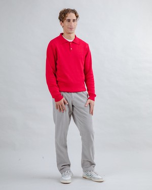 Corduroy Pleated Chino Pants Grey from Brava Fabrics