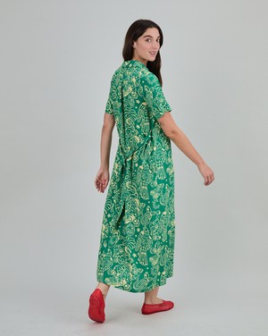 Asis Percales Crocodylus Long Dress Green from Brava Fabrics