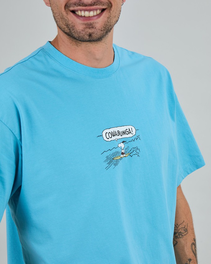 Peanuts Cowabunga Surf Oversize T-Shirt Blue from Brava Fabrics
