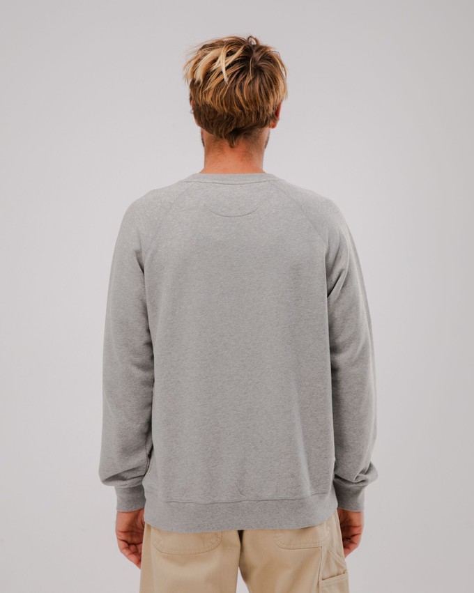 Out of Office Cotton Sweatshirt Grey Melange from Brava Fabrics