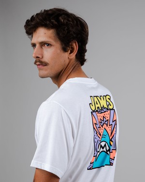 Jaws T-shirt White from Brava Fabrics
