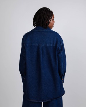 Indigo Oversized Overshirt Denim from Brava Fabrics