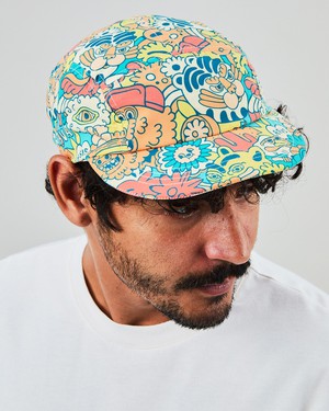Asis Percales Animal Party 5 panel Cap from Brava Fabrics