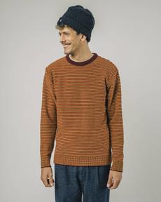 Stripes Sweater Bordeaux via Brava Fabrics