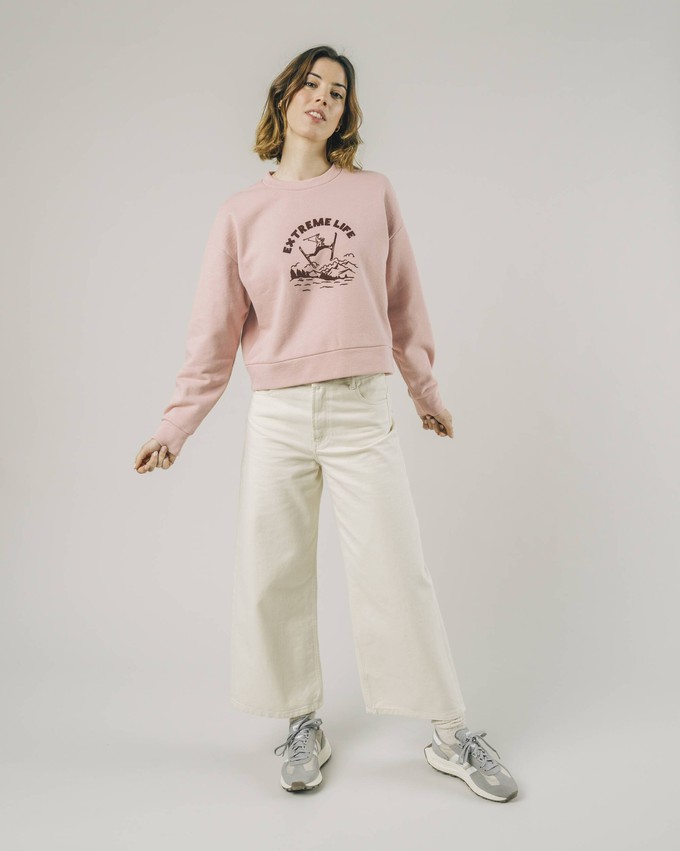 Extreme Life Cropped Sweatshirt Glassé from Brava Fabrics