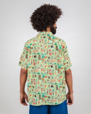 Lucha Libre Aloha Shirt from Brava Fabrics