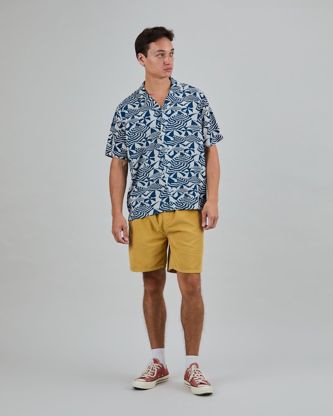 Sombrillas Aloha Shirt Blue from Brava Fabrics