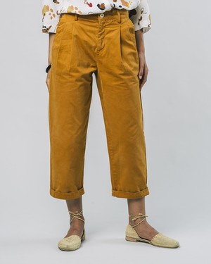 Inka Gold Pleated Pants from Brava Fabrics