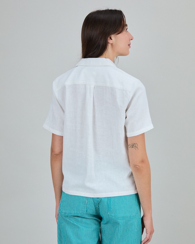 Chiringuito embroidery Aloha Blouse White from Brava Fabrics