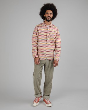 Corduroy Pleated Pants Pale Green from Brava Fabrics