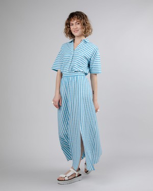 Stripes Cropped Blouse Blue from Brava Fabrics