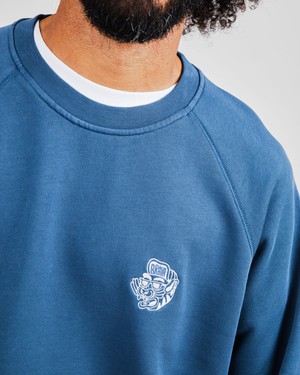 Asis Percales Tigris Sweatshirt Blue from Brava Fabrics