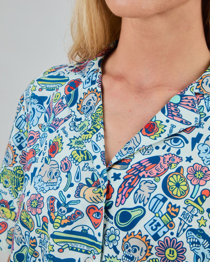This is Asis Aloha Blouse from Brava Fabrics