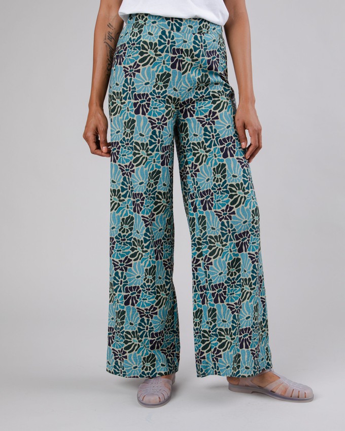 Spring Wide Leg Pants Blue from Brava Fabrics