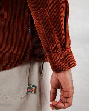 Corduroy Overshirt Copper from Brava Fabrics