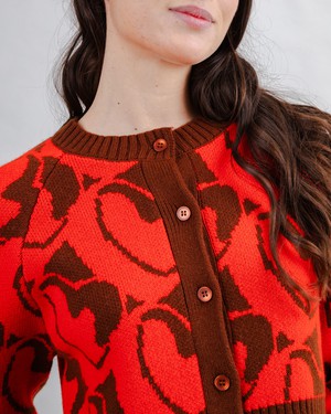 Heart Wool Cropped Cardigan from Brava Fabrics