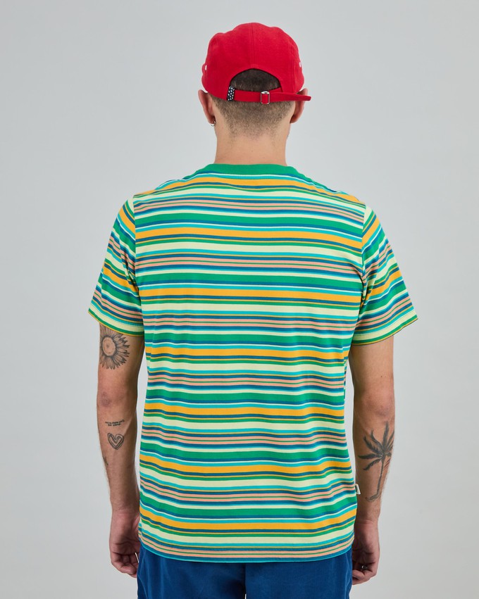 Stripes Regular T-Shirt Green from Brava Fabrics