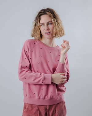 Dusk Raglan Cotton Sweatshirt Rose from Brava Fabrics Dusk Raglan Cotton Sweatshirt Rose from Brava Fabrics