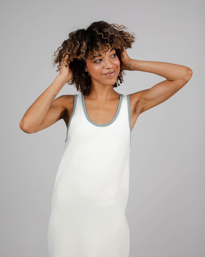 Jersey Long Dress White from Brava Fabrics