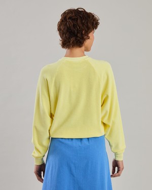 Terry Ranglan Sweatshirt Yellow from Brava Fabrics
