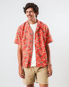 Jungle Juice Aloha Shirt Red via Brava Fabrics