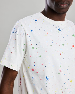 Splash Paint Tshirt Ecru from Brava Fabrics