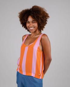 Color Block Tank Top Orange via Brava Fabrics