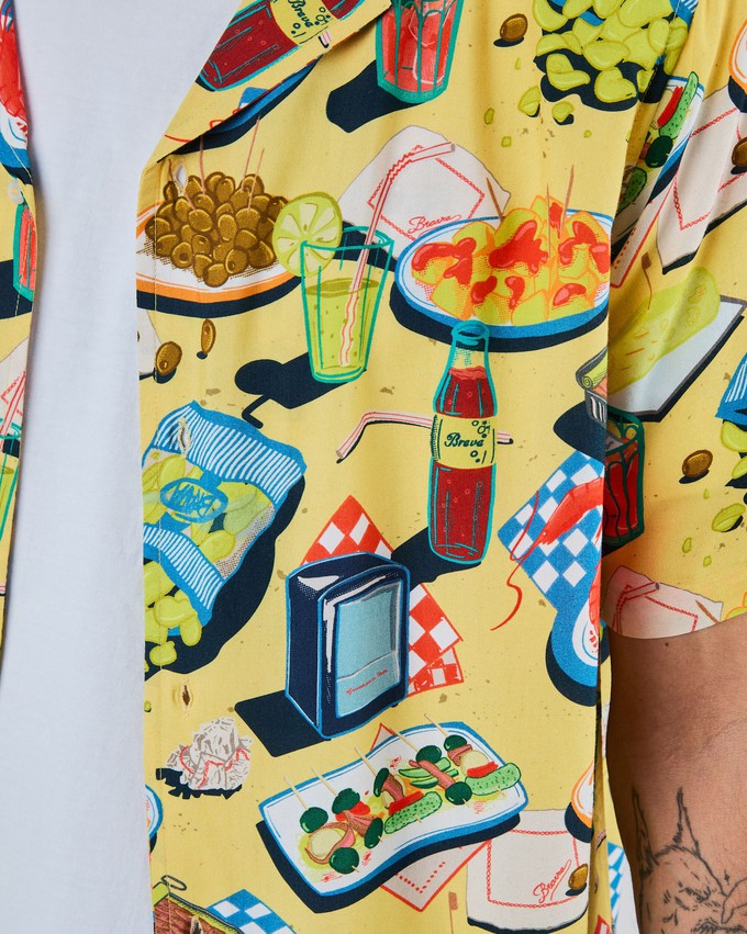 Chiringuito Aloha Shirt Yellow from Brava Fabrics
