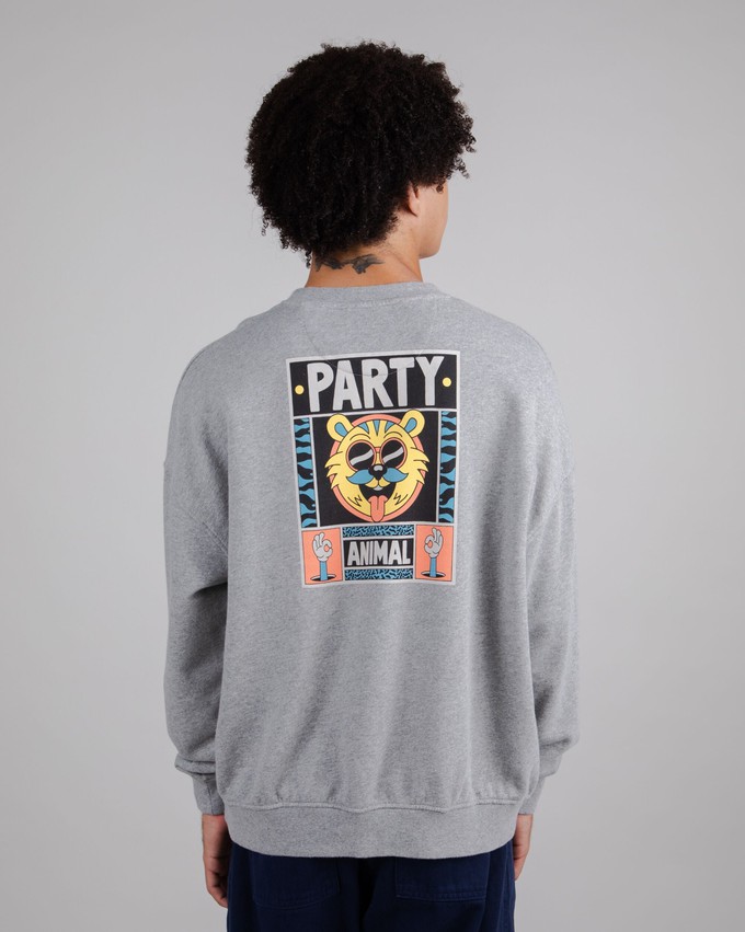 Yeye Weller Party Oversize Sweatshirt Grey from Brava Fabrics