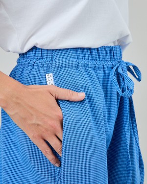 Checks Balloon Pants Blue from Brava Fabrics