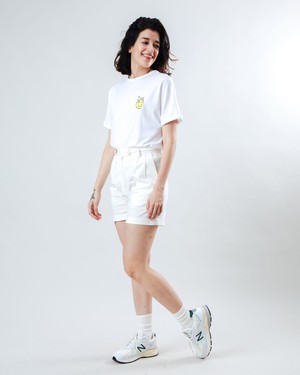 Peanuts Tennis Double Fault Snoopy Scoop Tee White from Brava Fabrics