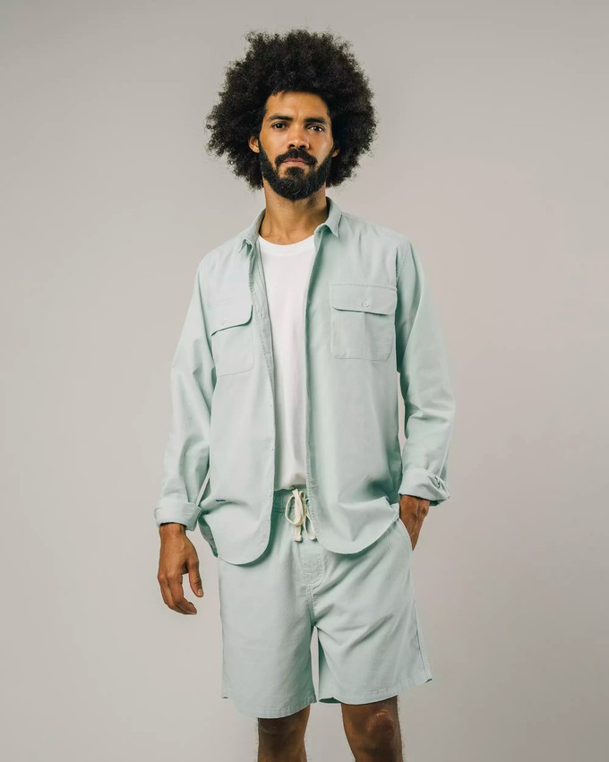 Lightweight Corduroy Shirt Acqua from Brava Fabrics