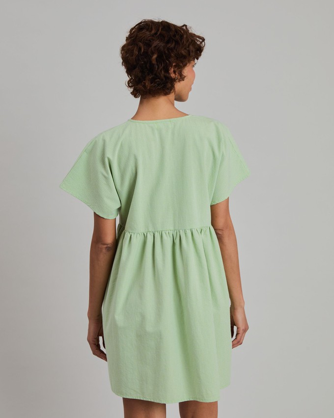 Checks Oversize Shorts Dress Green from Brava Fabrics