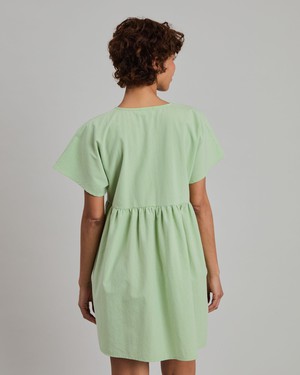 Checks Oversize Shorts Dress Green from Brava Fabrics