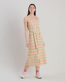Pastel Wavy Stripes Strap Dress via Brava Fabrics
