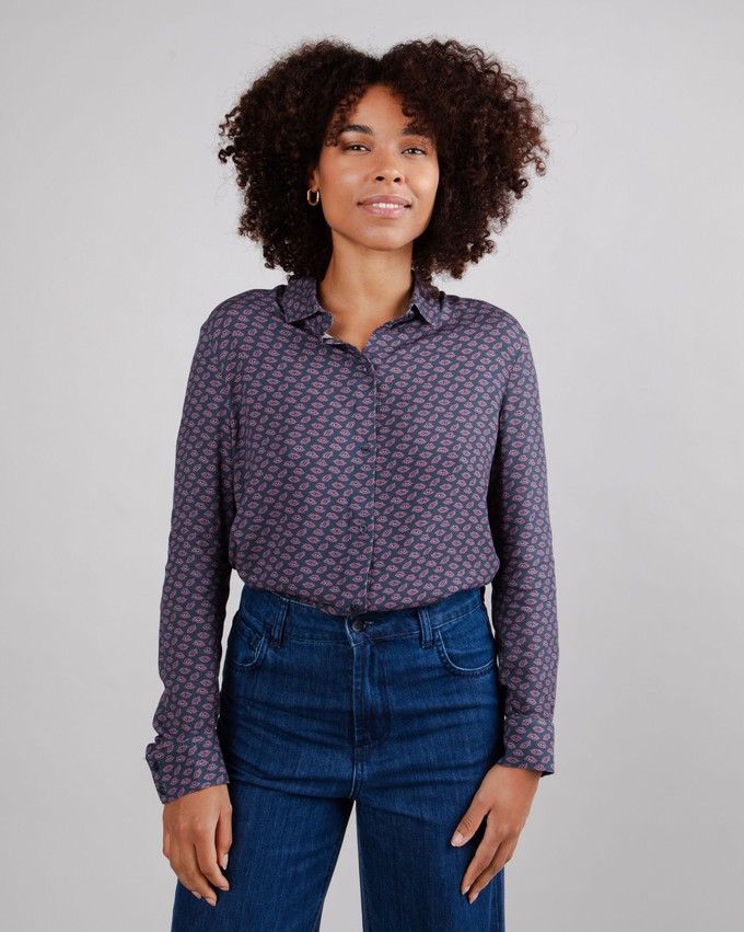 Blusa Lips Prune from Brava Fabrics