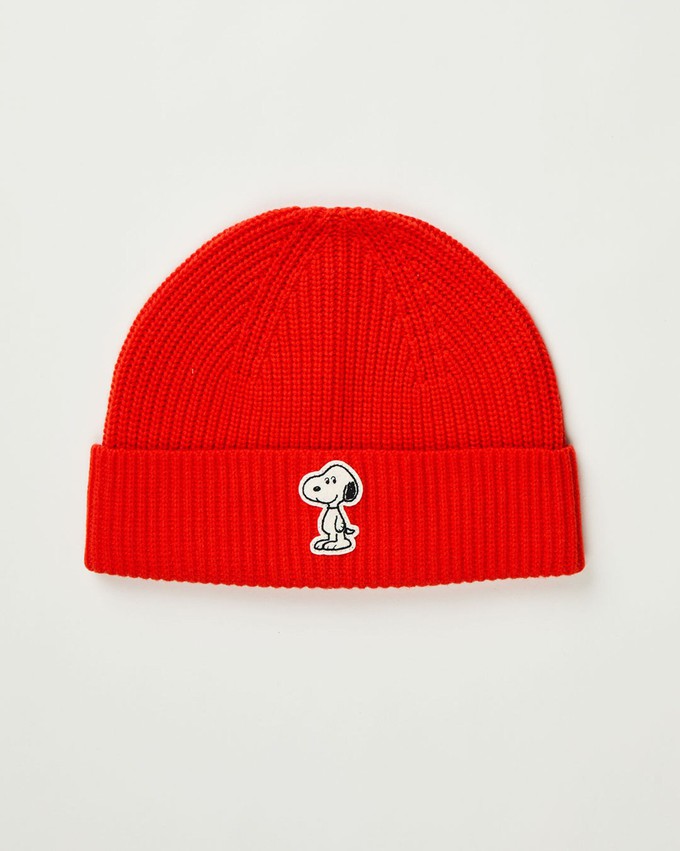 Peanuts Wool Beanie Red from Brava Fabrics