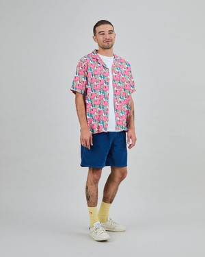 Peanuts Gelato Aloha Shirt Pink from Brava Fabrics