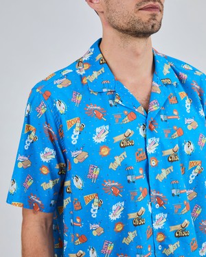 Summer Ice Cream Aloha Shirt Blue from Brava Fabrics