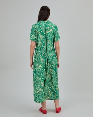 Asis Percales Crocodylus Long Dress Green from Brava Fabrics