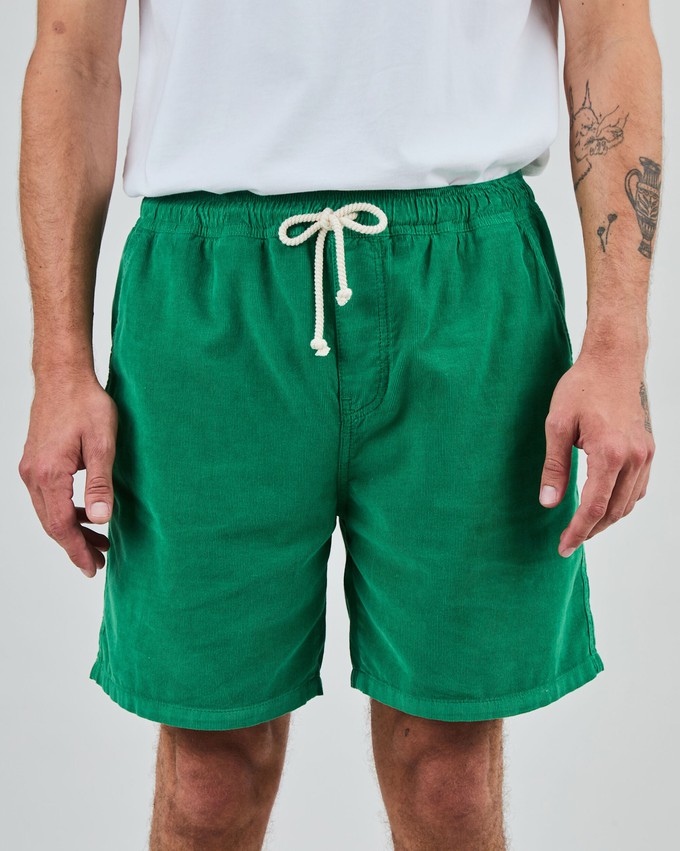 Baby Cord Shorts Green from Brava Fabrics