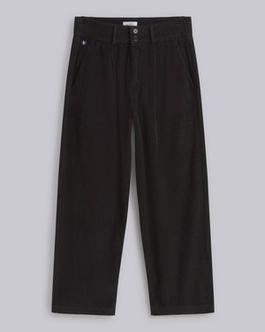 Corduroy Pleated Pants Black from Brava Fabrics