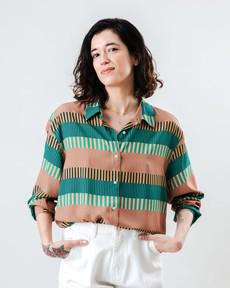 Atlantic Prnited Blouse via Brava Fabrics
