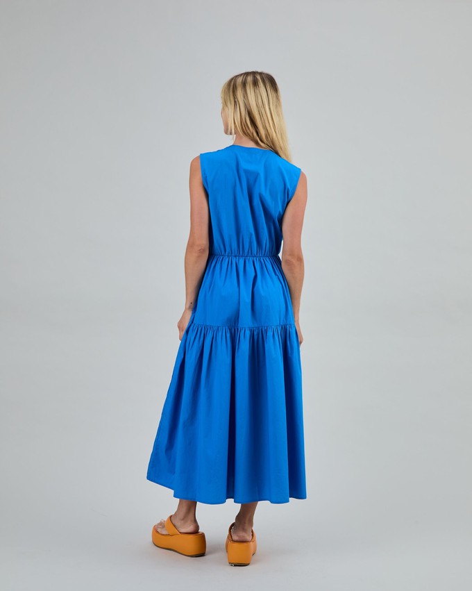 Sleeveless Shirt Dress Blue from Brava Fabrics