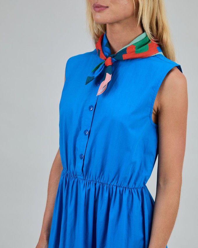 Sleeveless Shirt Dress Blue from Brava Fabrics