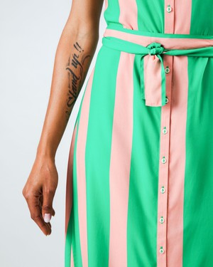 Color Block Strap Dress Green from Brava Fabrics
