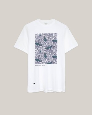 Crocodile T-Shirt White from Brava Fabrics