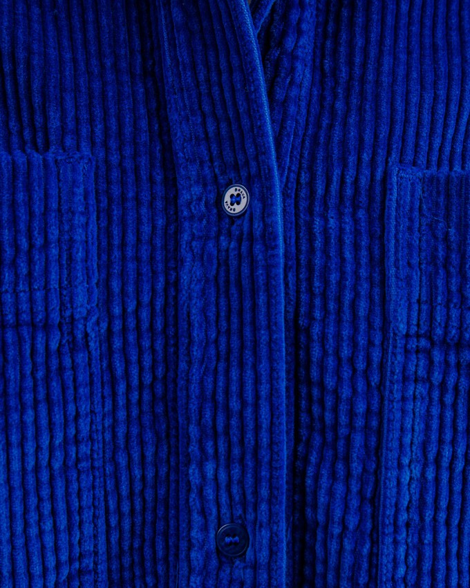 Corduroy Boxy Shirt Blue from Brava Fabrics