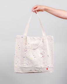 Tote Bag Splash Ecru via Brava Fabrics